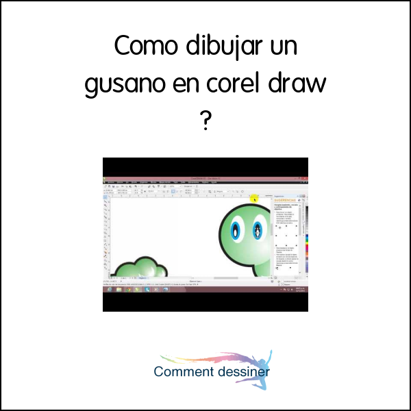 Como dibujar un gusano en corel draw